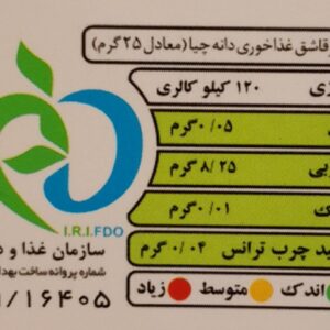 جدول ارزش غذایی دانه چیا 111