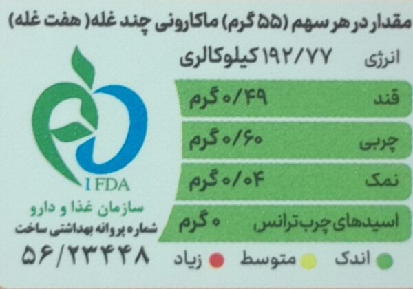 خرید پاستا پروتئینی زر ماکارون