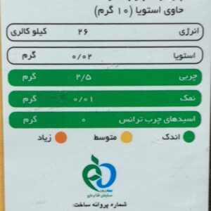 جدول ارزش غذایی کاپوچینو قهوه گلد پپتینا