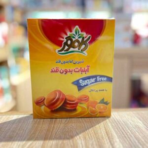 خرید آبنبات بدون قند رژیمی با طعم پرتقال کامور 130 گرم