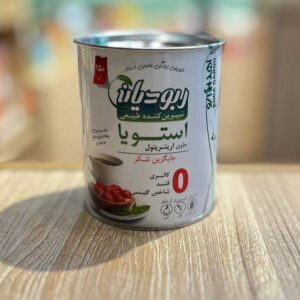 قیمت پودر-شیرین‌کننده‌ی-بدون-کالری-اِستویا-بر-پایه‌ی-اریتریتول-ربودیان-–-قوطی-۱۵۰-گرمی