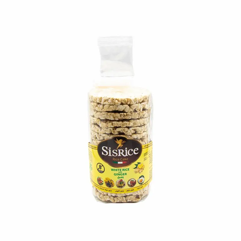cis-rice-ginger-rice-cake-texture.jpg رایس کیک برند سیس رایس 120 گرم - تصویر 1