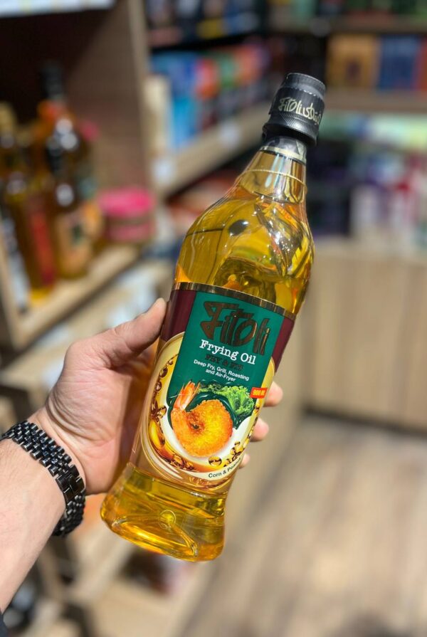 روغن سرخ کردنی رژیمی  بادام زمینی + ذرت غیر تراریخته بدون پالم فیت اویل حجم 900 سی سی Fitoil - تصویر 3