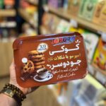 کوکی رژیمی اسپرسو با شکلات تلخ جودوسر شیرین شده با استویا جوپرو 360 گرم