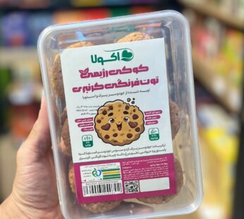 کوکی رژیمی جودوسر توت فرنگی کرنبری و شیرین شده با استویا اکولا