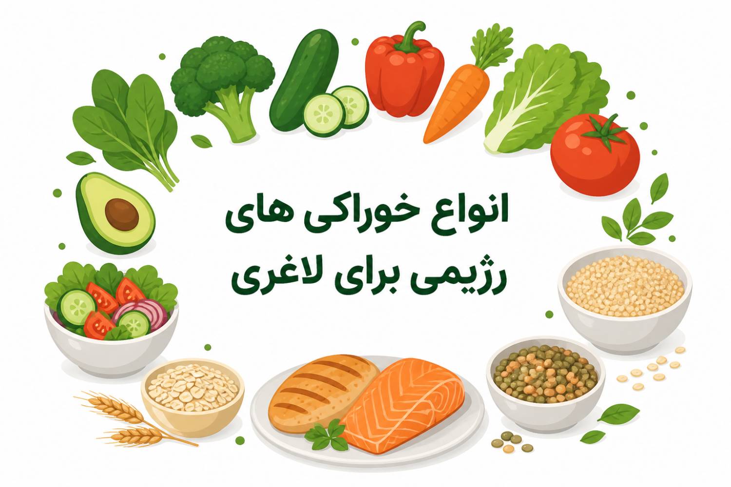 انواع خوراکی های رژیمی برای لاغری
