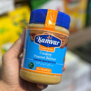 کره بادام زمینی رژیمی خالص بدون شکر و نمک کامور (حاوی استویا) - Image 3
