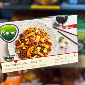 بشقاب رژیمی سبزیجات پمینا مرغ و سبزیجات 400 گرم - Image 3