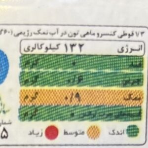 کنسرو تن ماهی رژیمی در آب نمک بیژن 180 گرم - Image 3