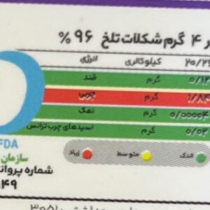 شکلات تلخ 96 درصد پارمیدا 80 گرم - Image 3