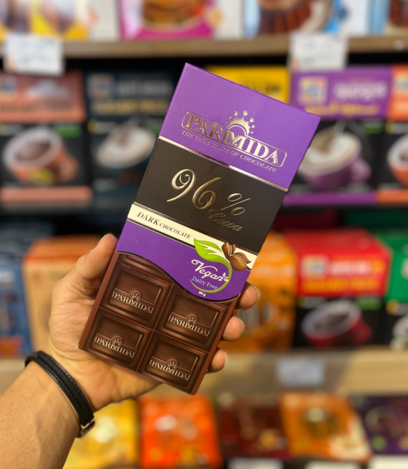 شکلات تلخ 96 درصد پارمیدا 80 گرمی شکلات تلخ 96 درصد پارمیدا 80 گرم - Image 1