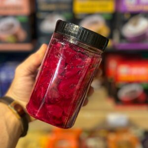 ساورکرات رژیمی ارغوانی (پروبیوتیک زنده) بدون سرکه و نگهدارنده 460 گرم (خوراک تخمیری) - Image 2
